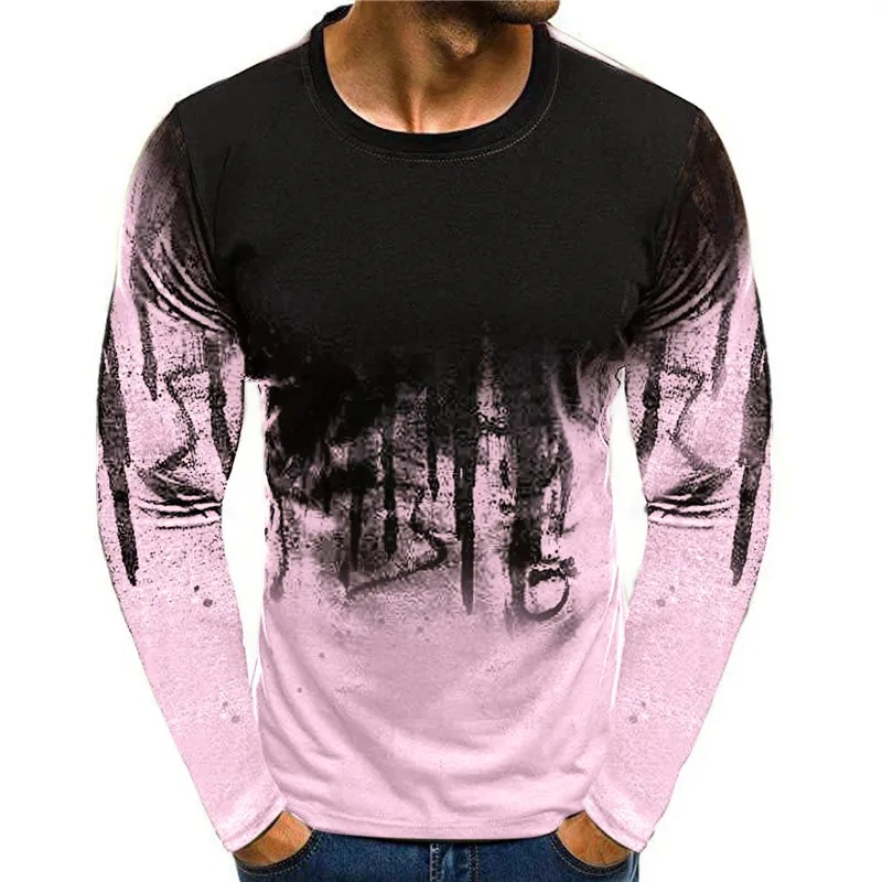 3D Printing Custom - 2026 Nieuw herfst- en wintermodel: heren-T-shirt