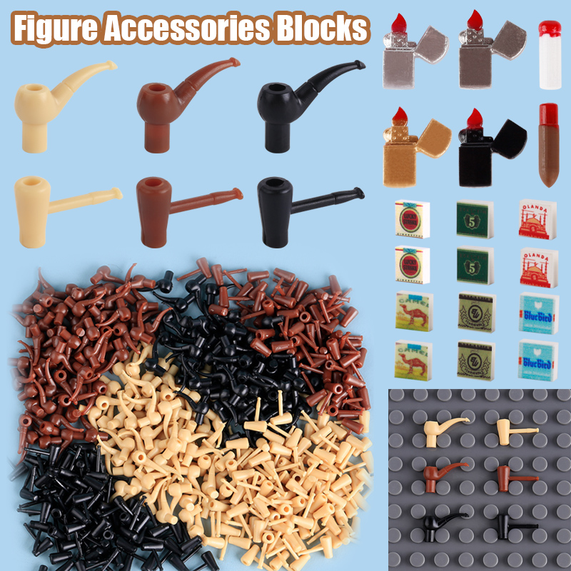 3D Printing Lego Bricks - Stads-sigarettenaansteker 3D-geprinte bouwstenen MOC middeleeuwse pijp