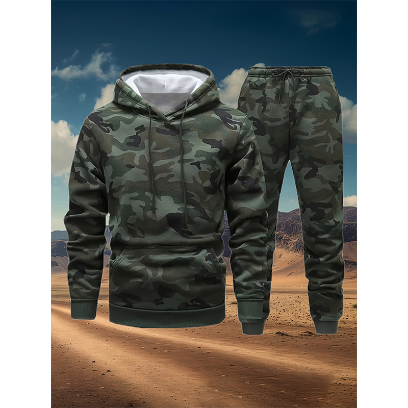 3D Printing Custom - Herfst Camouflage 3D Print Hoodies Broek