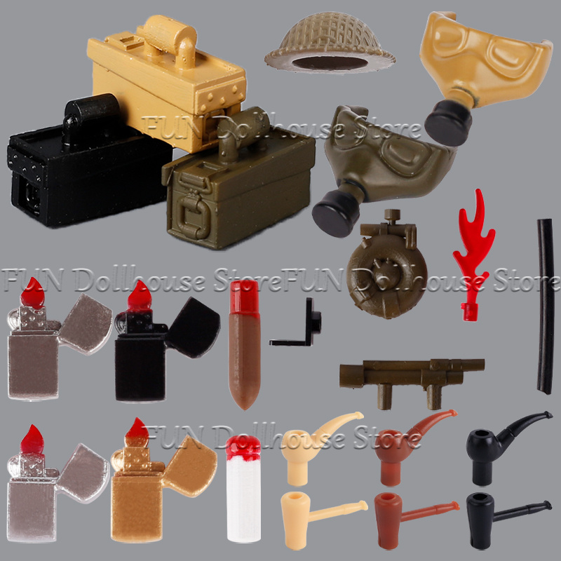 3D Printing Lego Bricks - WW2 Britse Militaire Soldaten Figuren Helm