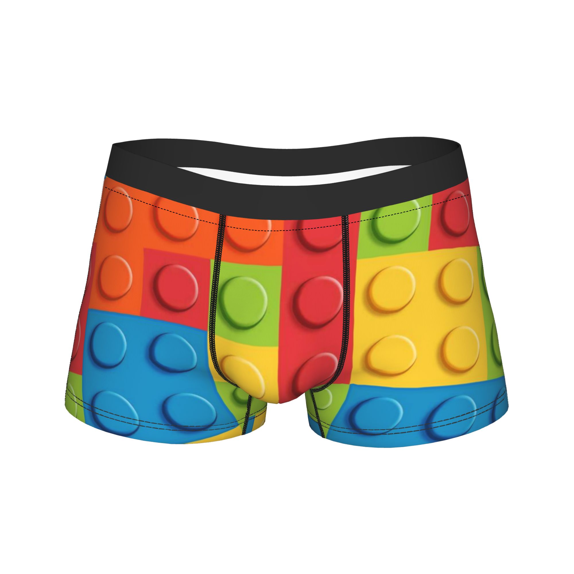 3D Printing Lego Bricks - Kleurrijk bouwsteenpatroon, kofferbak, Lego-structuur, 3D-zakje, kwaliteitsondergoed,