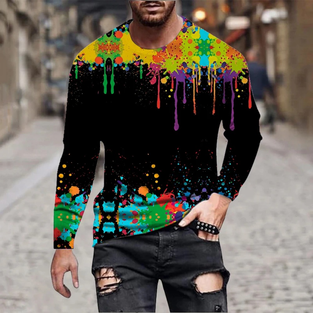 Heren T-shirt met regenboogver - 3D Printing Custom recensie en prijs