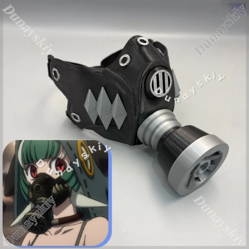 Guita Cyberpunk gasmasker groe - 3D Printing Mask recensie en prijs