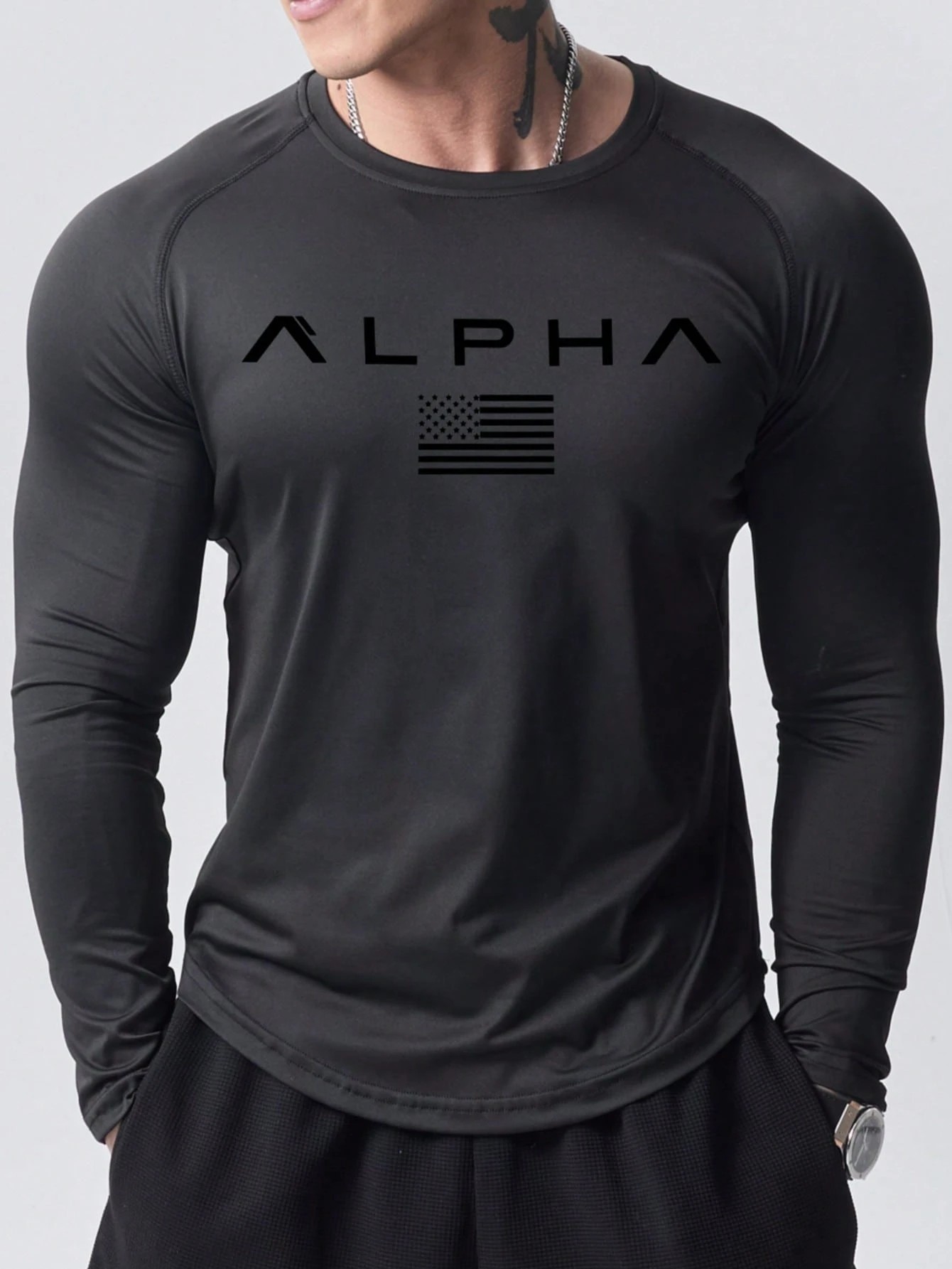 Nieuw heren T-shirt met lange  - 3D Printing Custom recensie en prijs