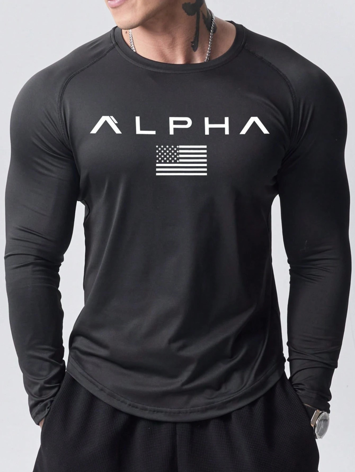 Nieuw heren T-shirt met lange  - 3D Printing Custom recensie en prijs