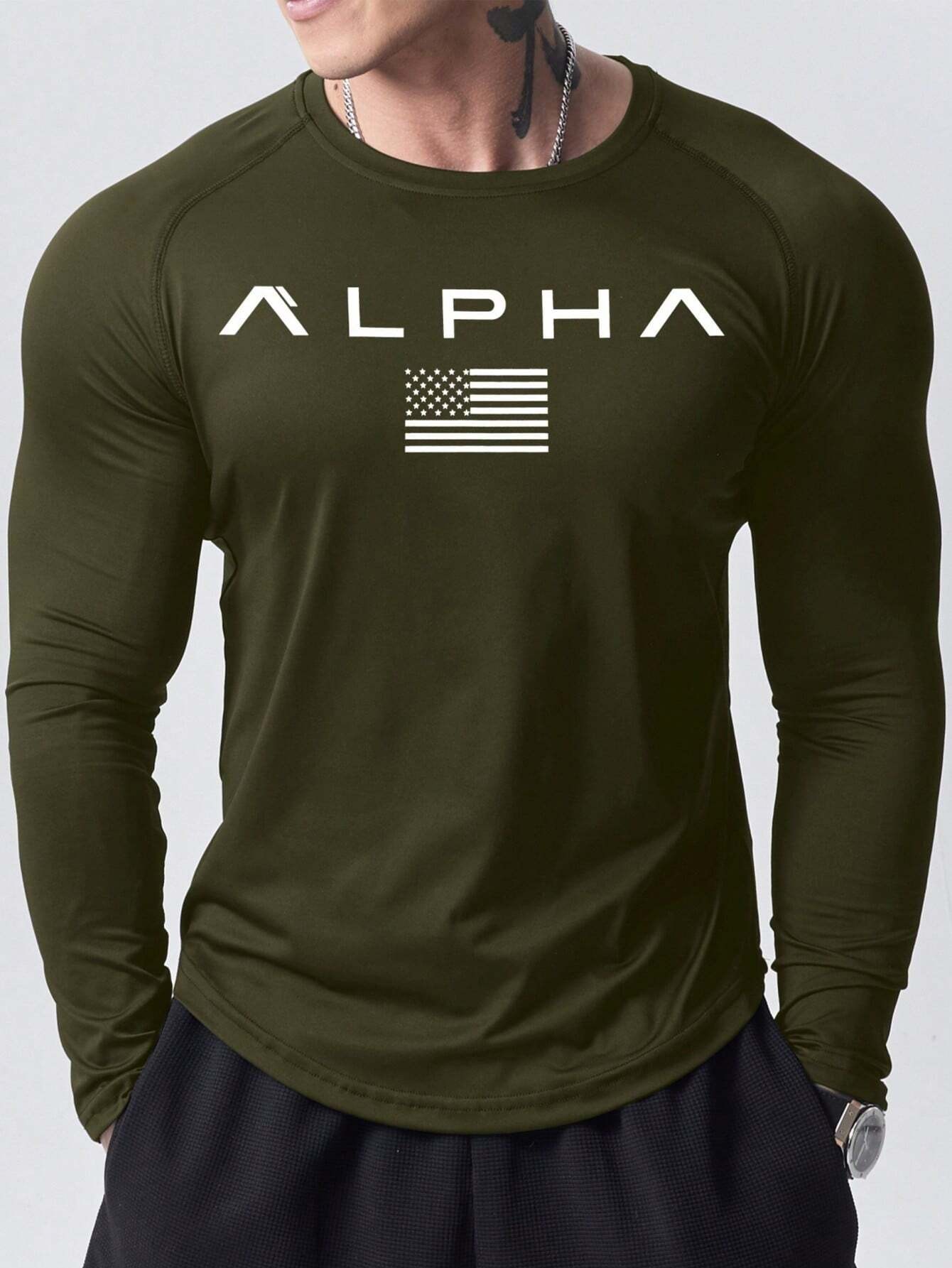 Nieuw heren T-shirt met lange  - 3D Printing Custom recensie en prijs