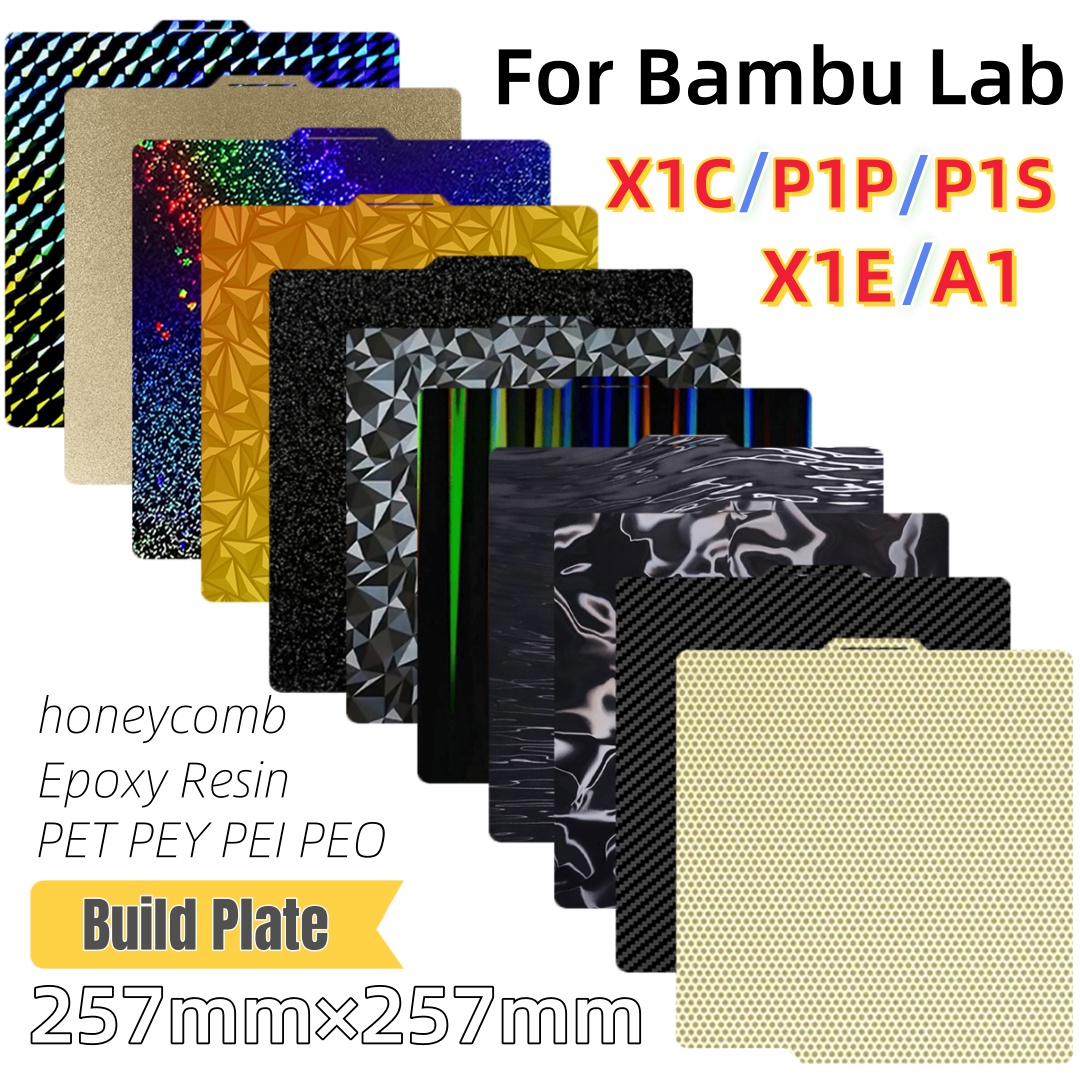 Printplaat 257x257, veerstaalp - 3D Printing Bambu Lab recensie en prijs