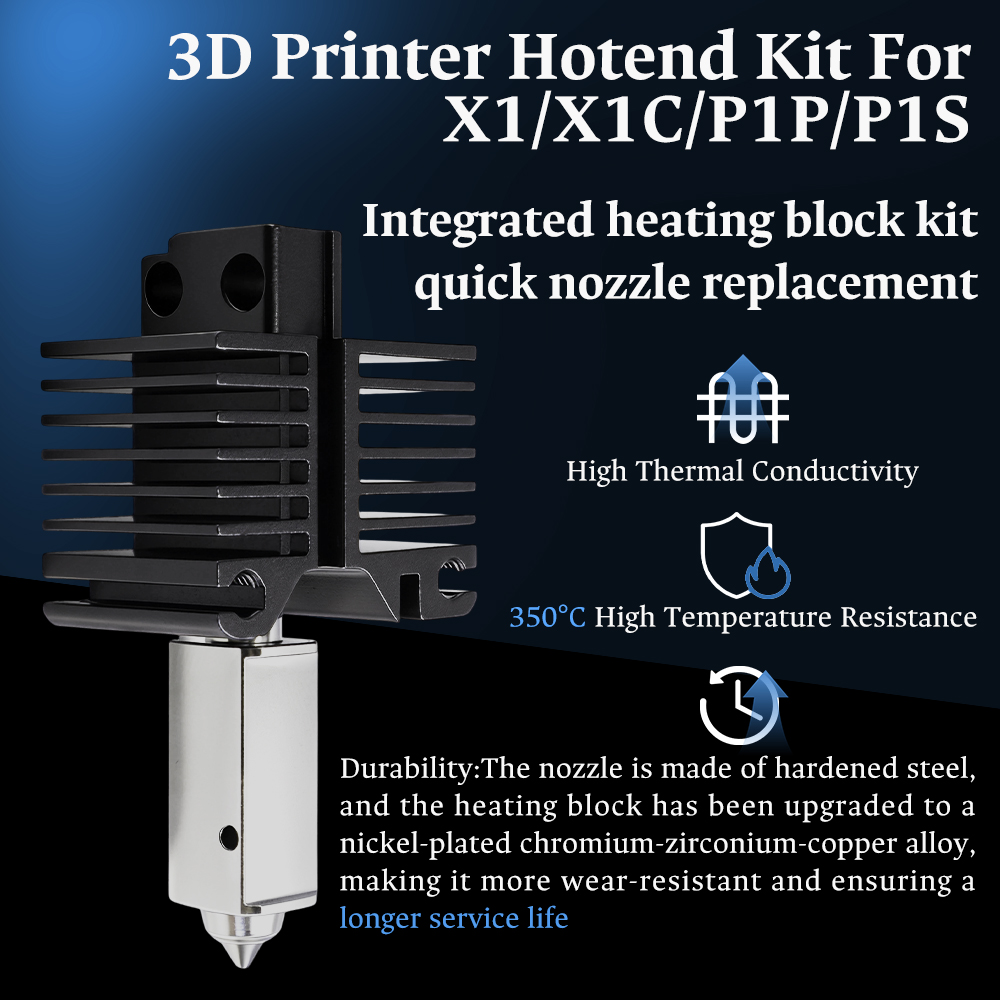Hotend voor Bambu Lab P1P X1C  - 3D Printing Bambu Lab recensie en prijs